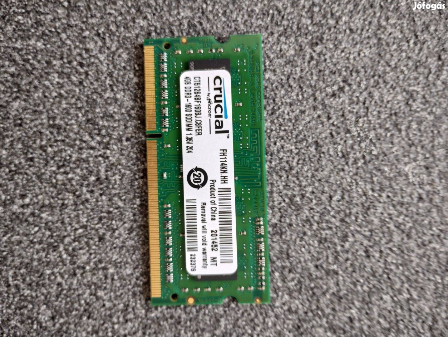 Laptop RAM memoria ddr3 4Gb elado