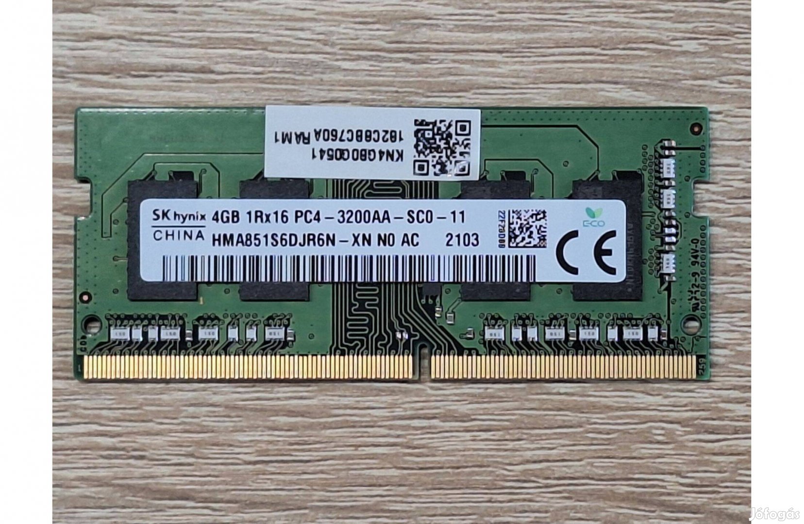 Laptop memória 4GB DDR4