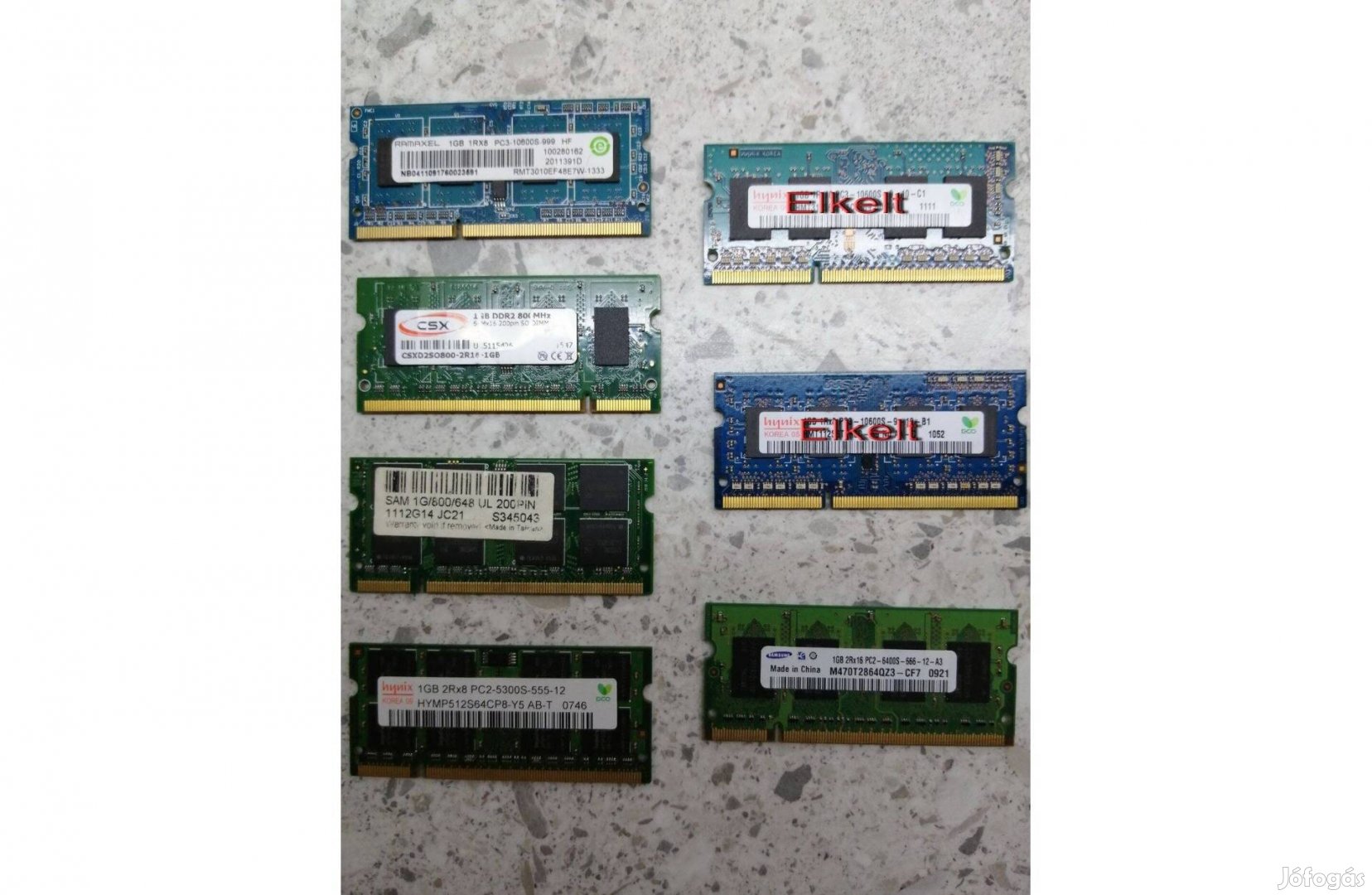 Laptop memória modulok, DDR2, DDR3