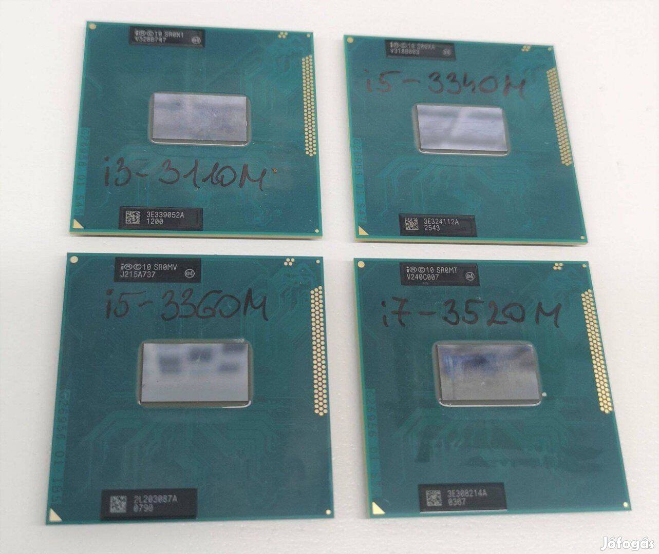 Laptop processzoro Intel 2.- 3.gen/ i5-3360M/ i3-3110M/ i5-2520M