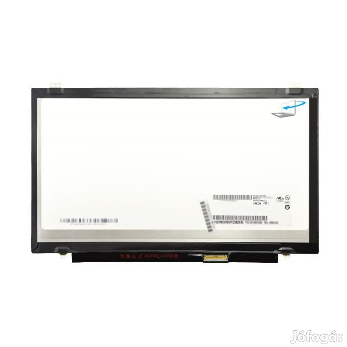Laptop screen B140QAN01.1 14" 40pin/QHD/slim/matte