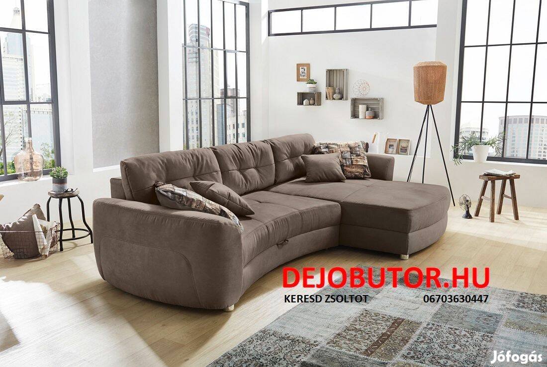 Largo kanapé ülőgarnitúra rugós bútor 325x190 cm braun sarok