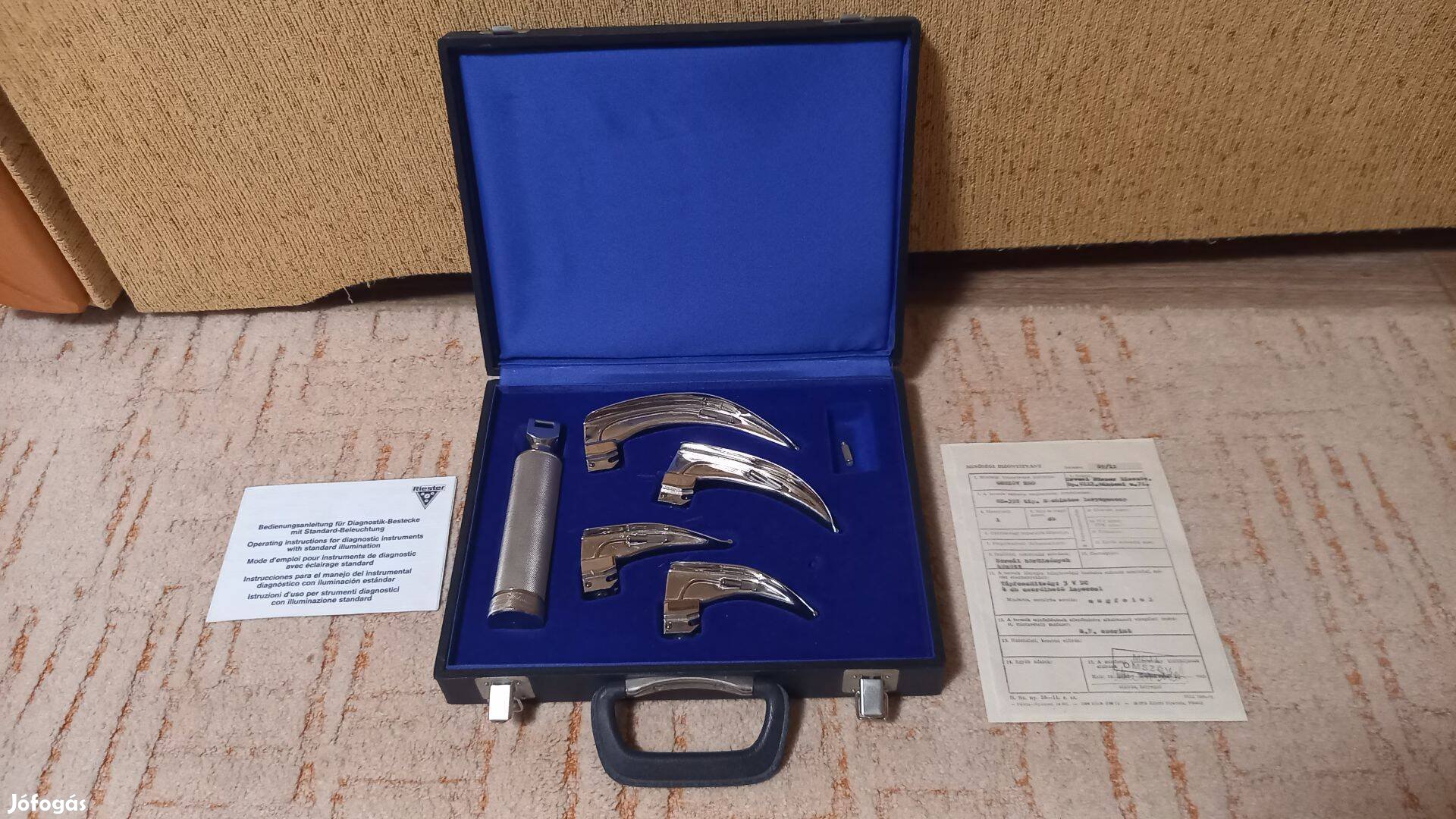 Laryngoscope Mcintosh 4 lapoc + nyél