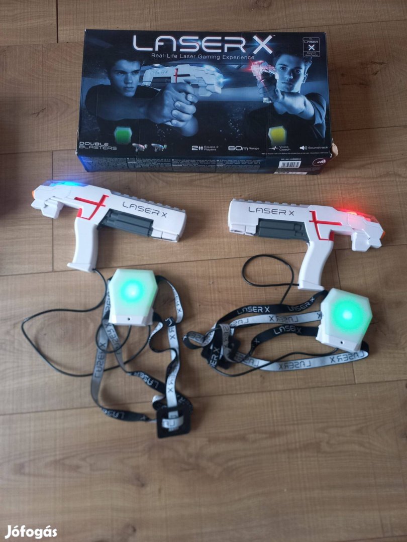 Laser-X dupla szett (párszor használt) 2 db fegyver