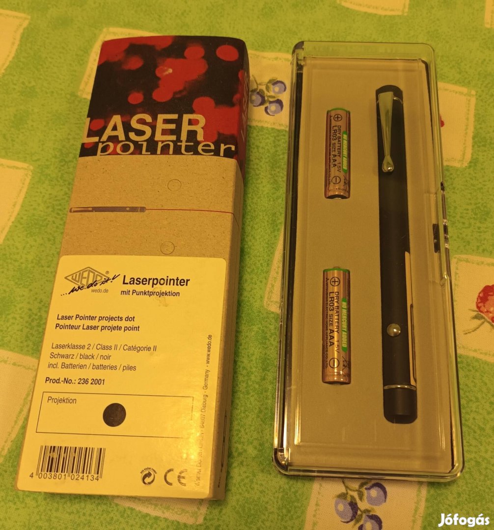 Laser pointer új, 2 db elemmel