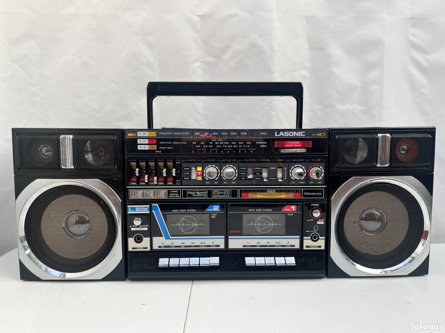 Lasonic L30K boombox retro rádiós magnó szervizelve