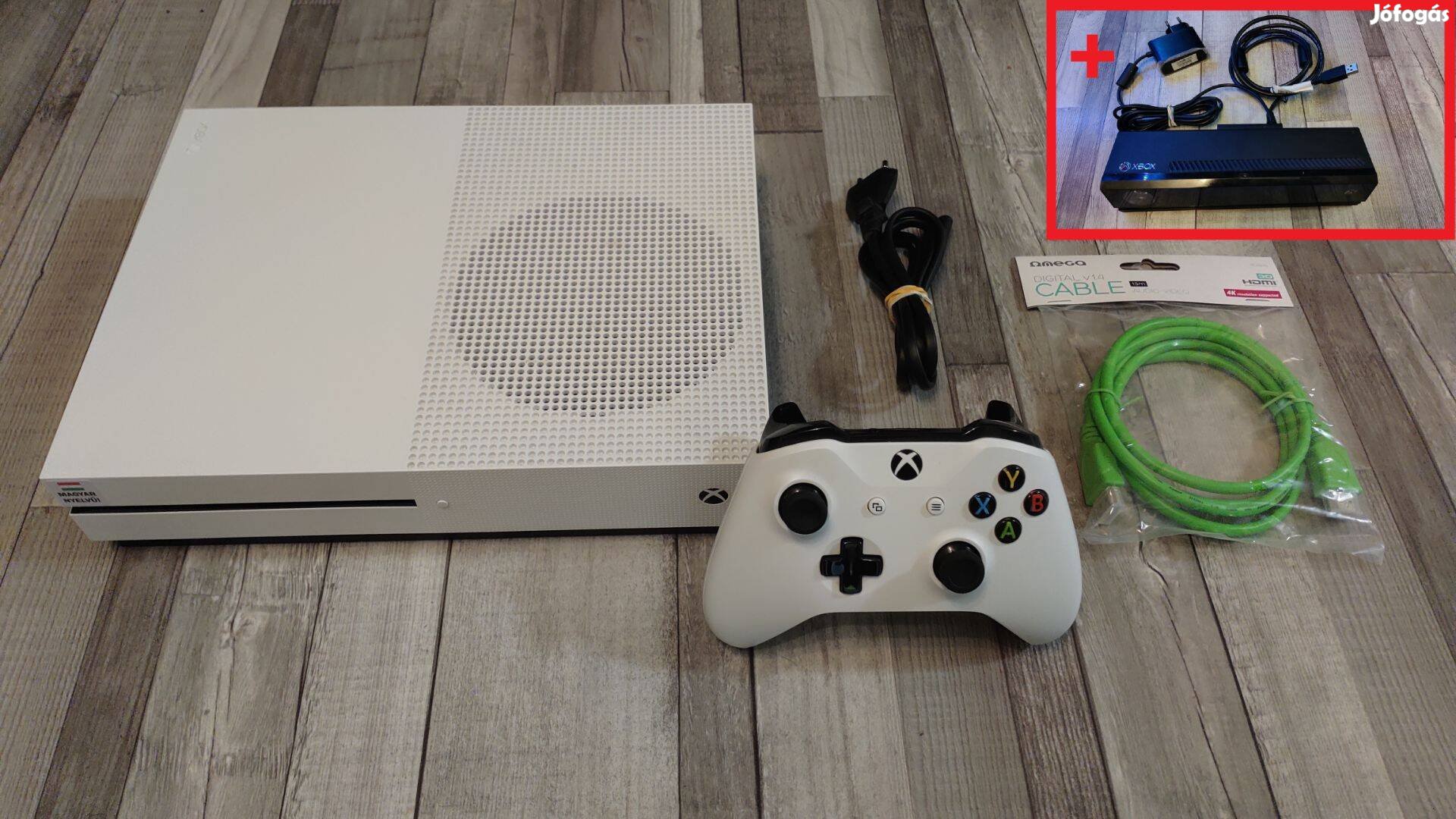 Last Minute! Kinect+Magyar Menüs Xbox One S 1Tb Konzol +Ajándék Játék!