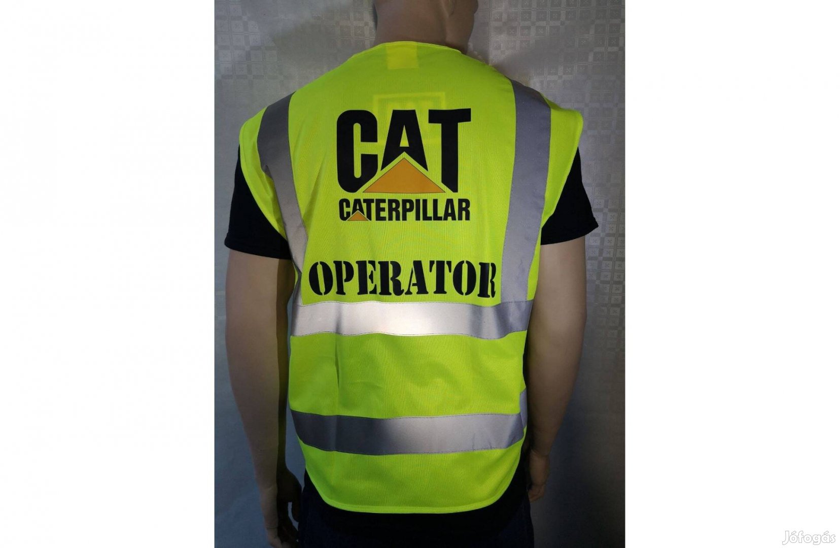 Láthatósági mellény (CAT operator-gépkezelő)
