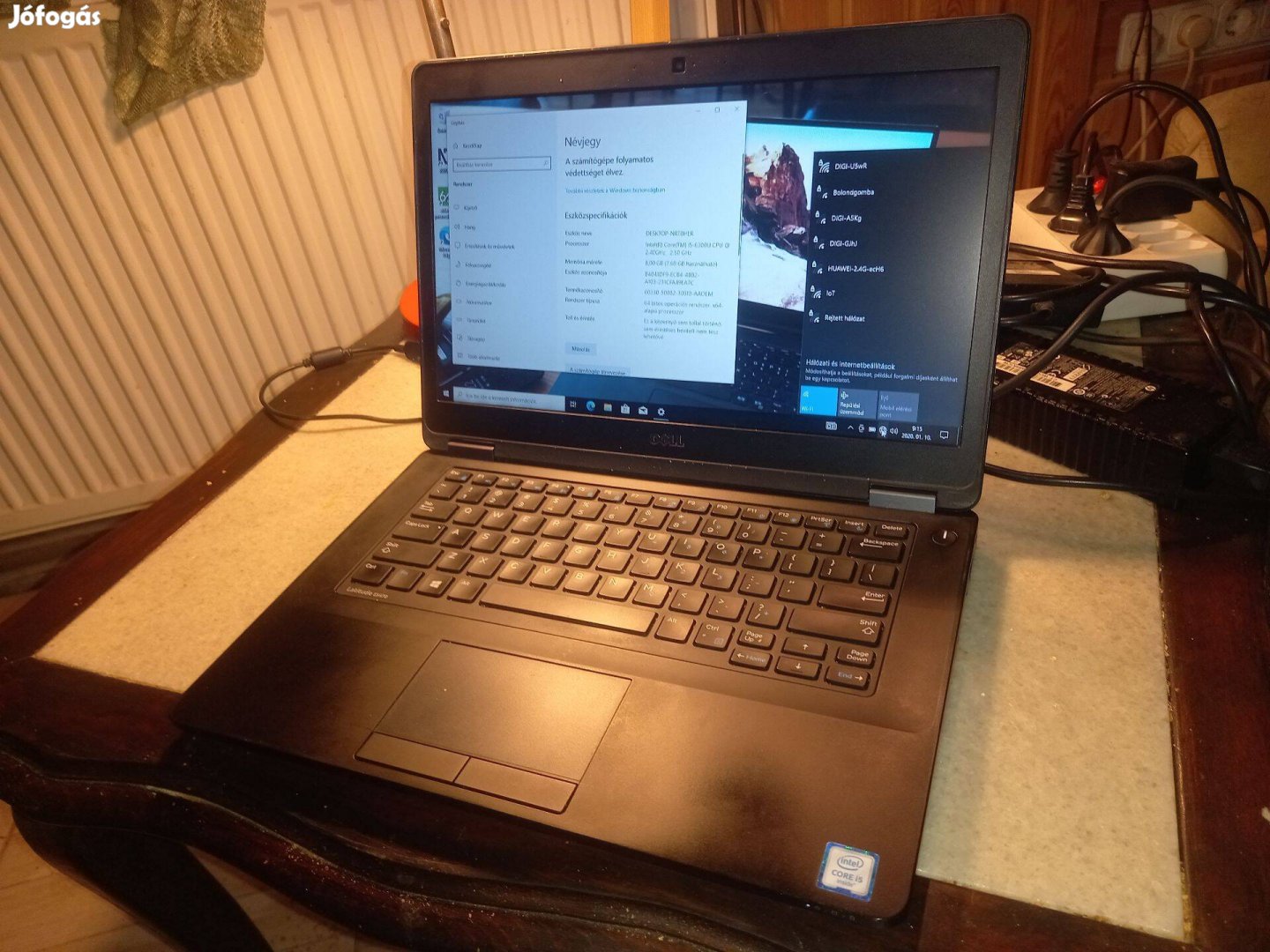 Latitude Core i5 webkamerás laptop, WIN 10, 8 GB, 128 SSD,