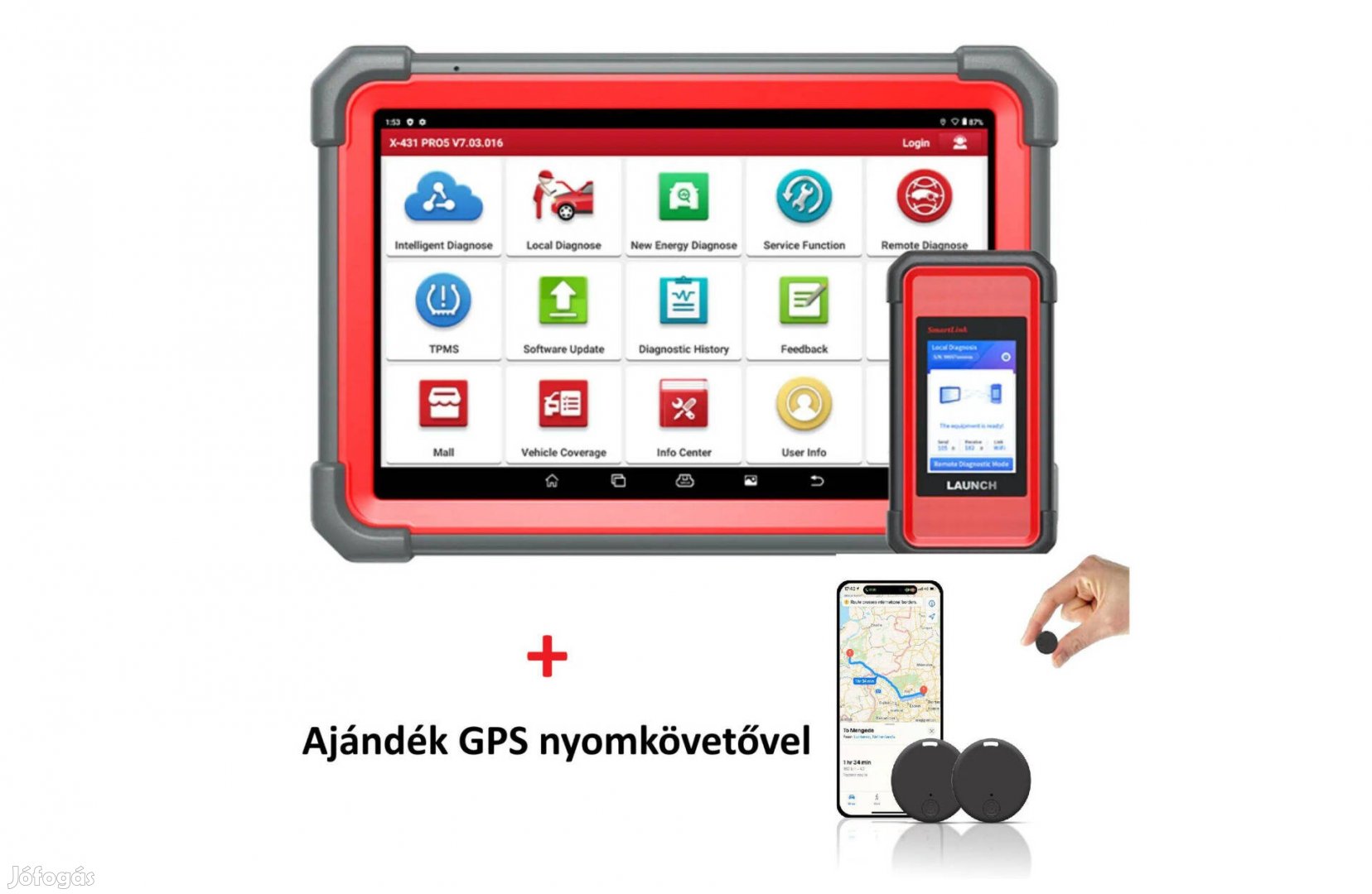 Launch X431 Pro 5 + Ajándék GPS nyomkövetővel / 2025