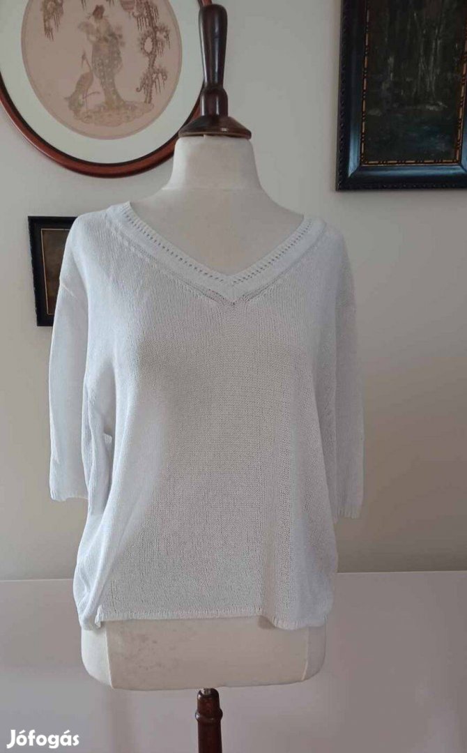 Lauren Vidal fehér pulóver eladó