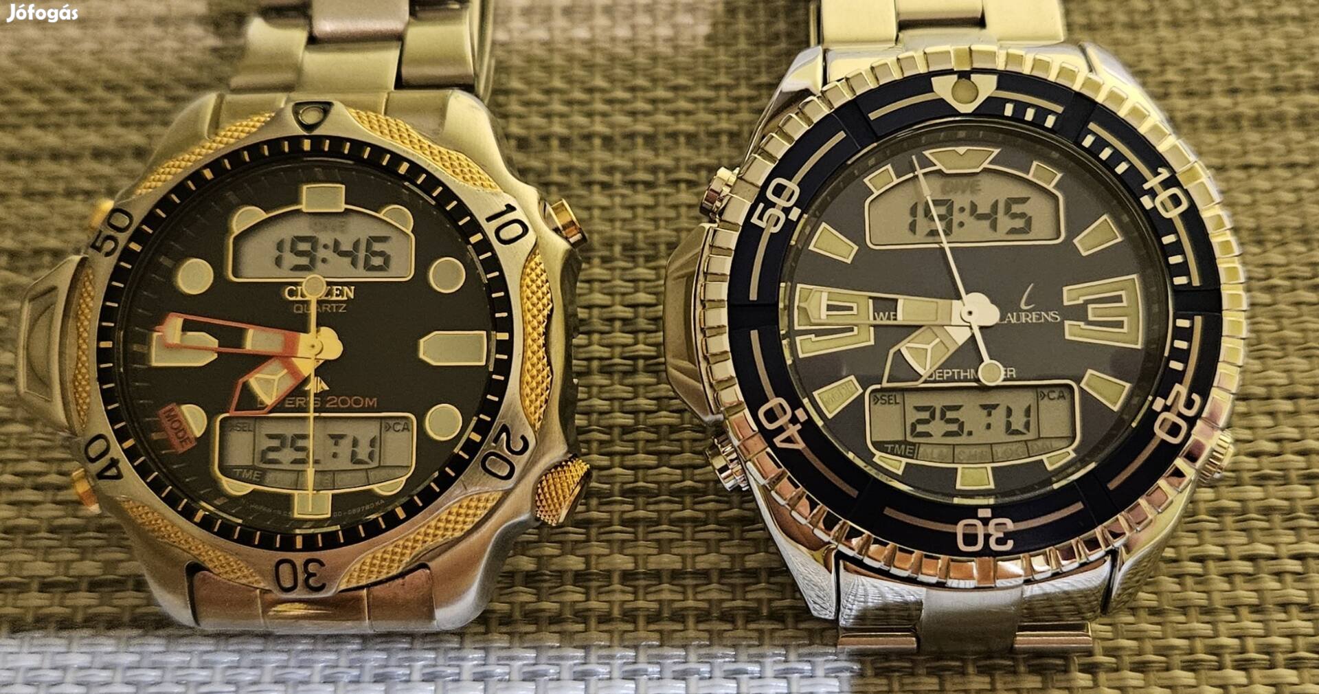 Laurens búvár diver quartz WR200 Citizen Aqualand Duplex