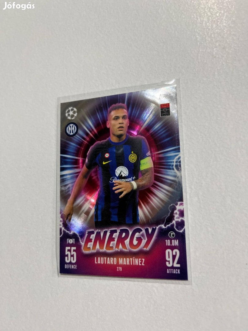 Lautaro Martinez Energy focis kártya