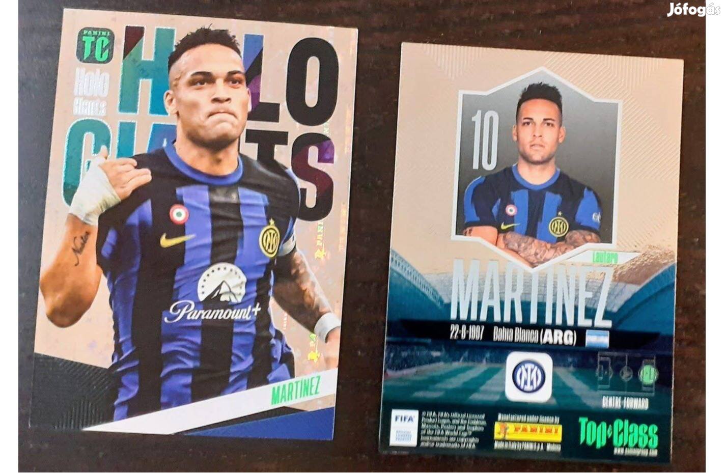 Lautaro Martínez Internazionale Holo Giant focis kártya Top Class 2024