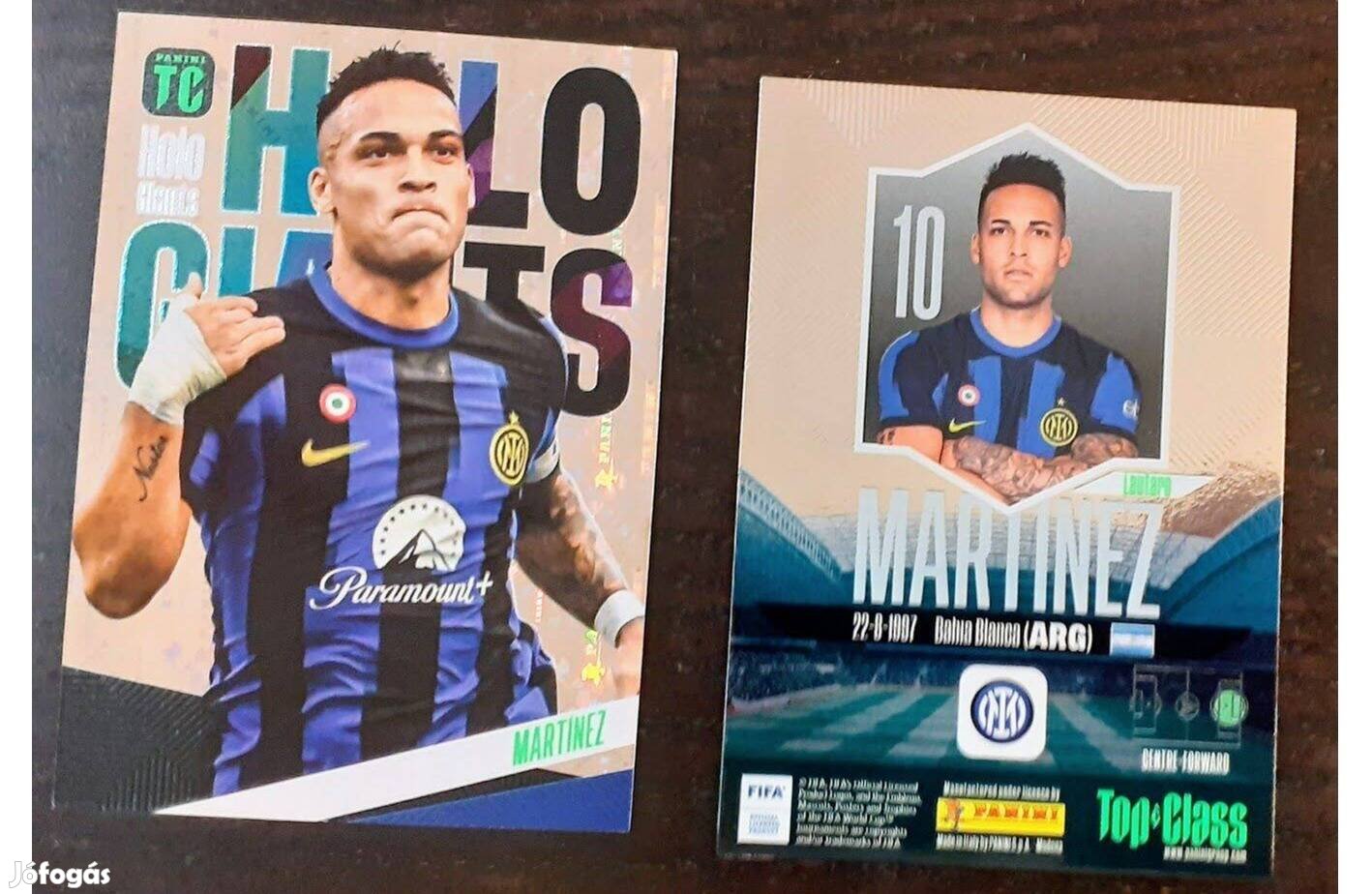 Lautaro Martínez Internazionale Holo Giant focis kártya Top Class 2024