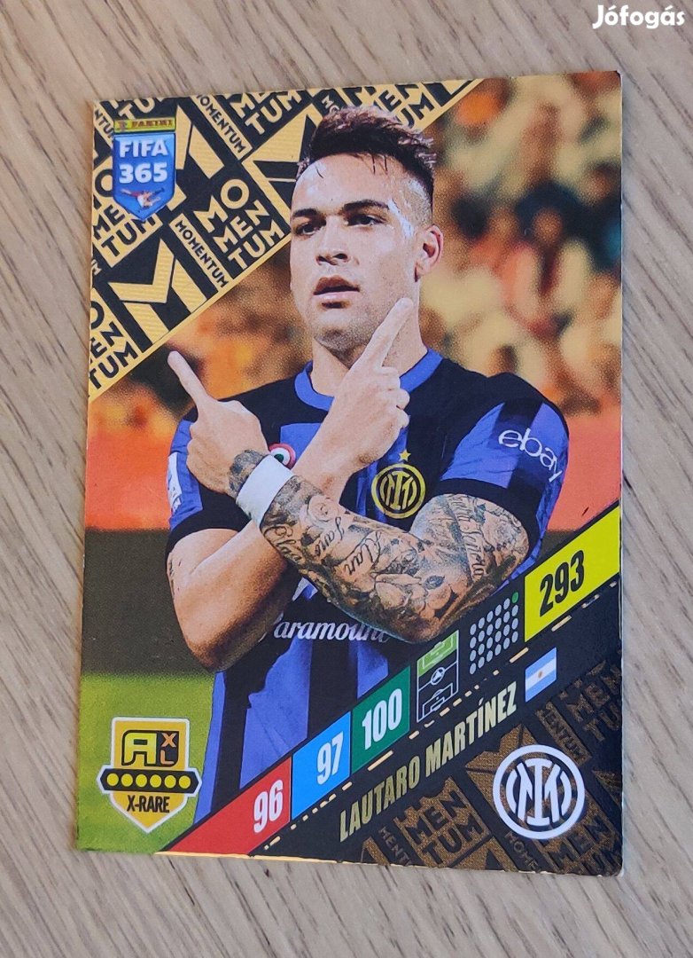 Lautaro Martinez Momentum X-Rare FIFA 365 2024 Adrenalyn