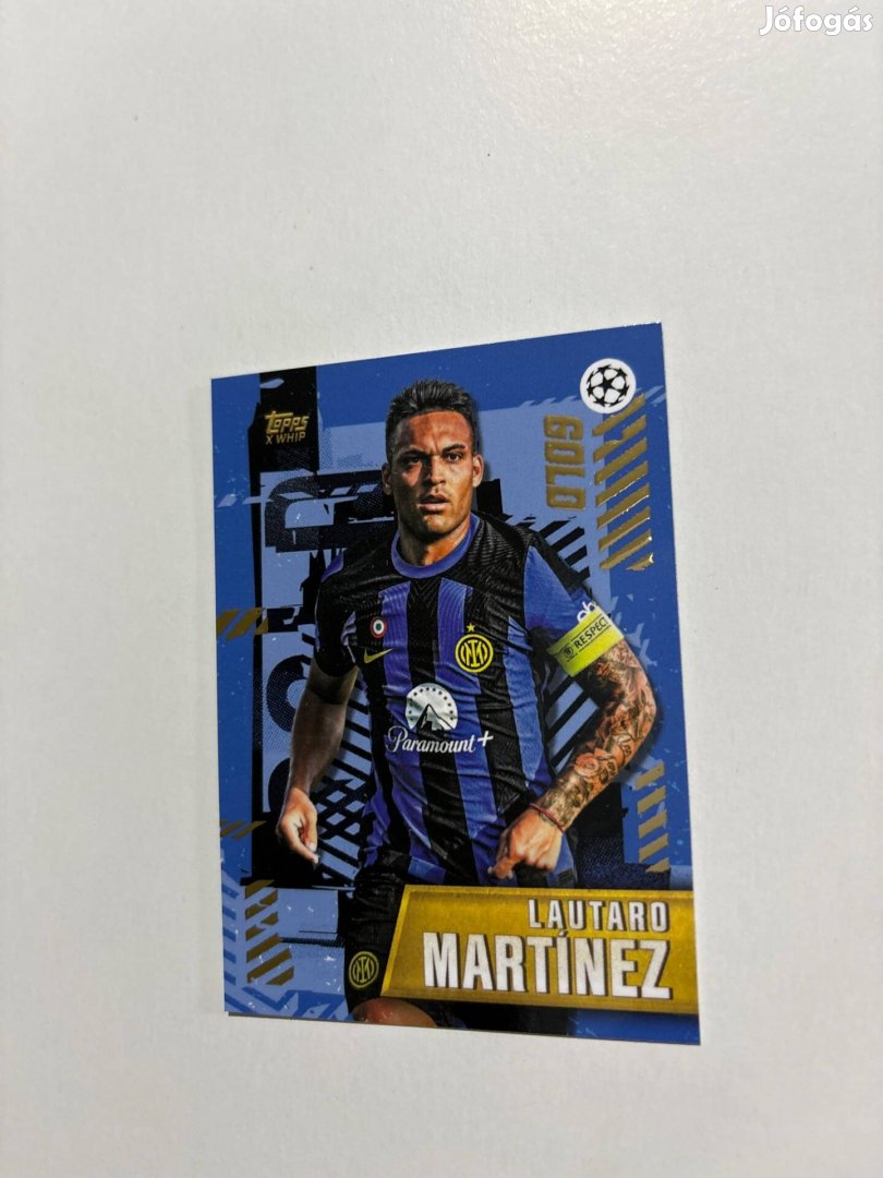 Lautaro Martinez Topps Gold Prémium kártya Inter