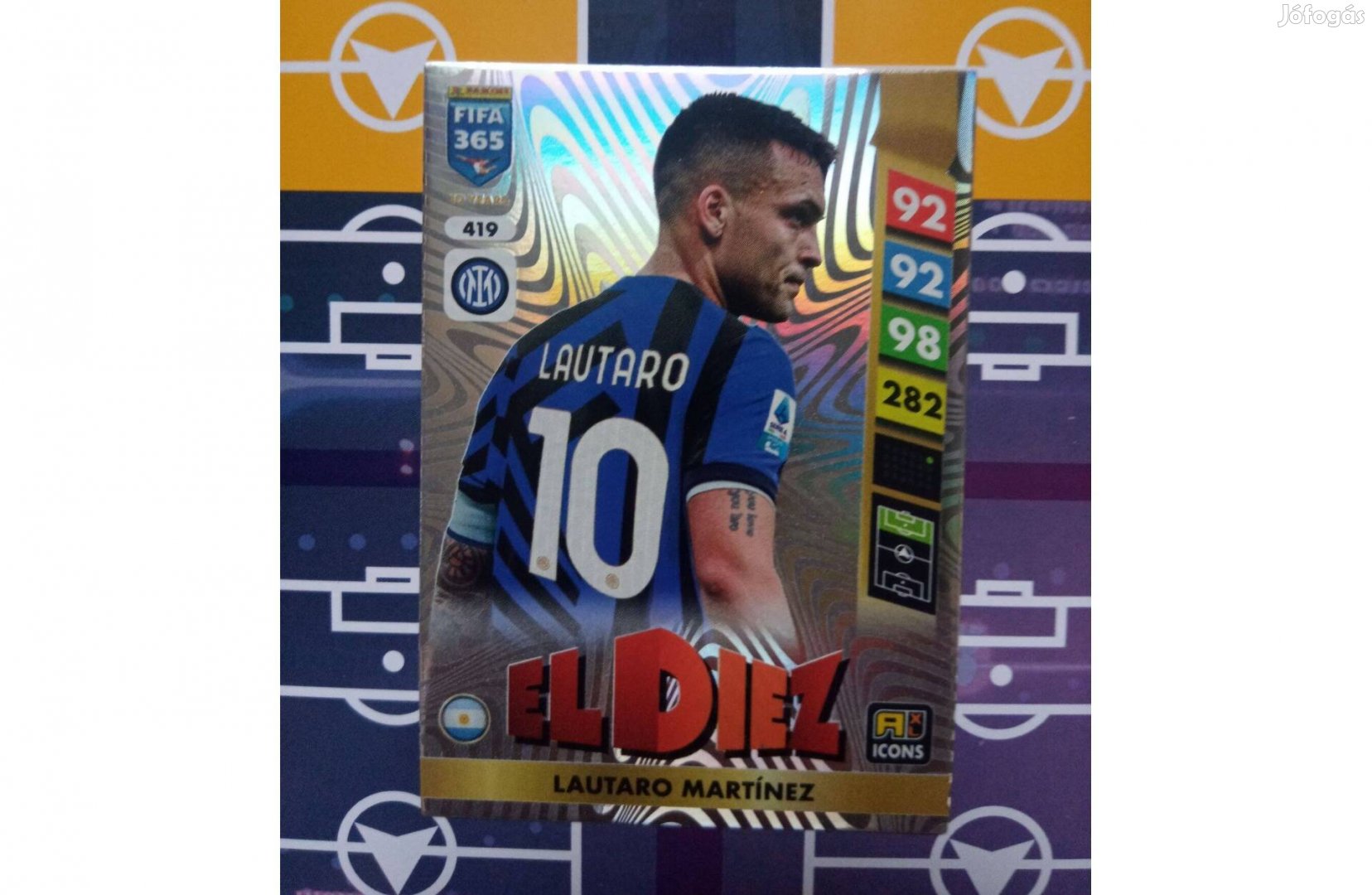 Lautaro Martínez (Inter) Panini Fifa 365 2025 Icon El Diez kártya