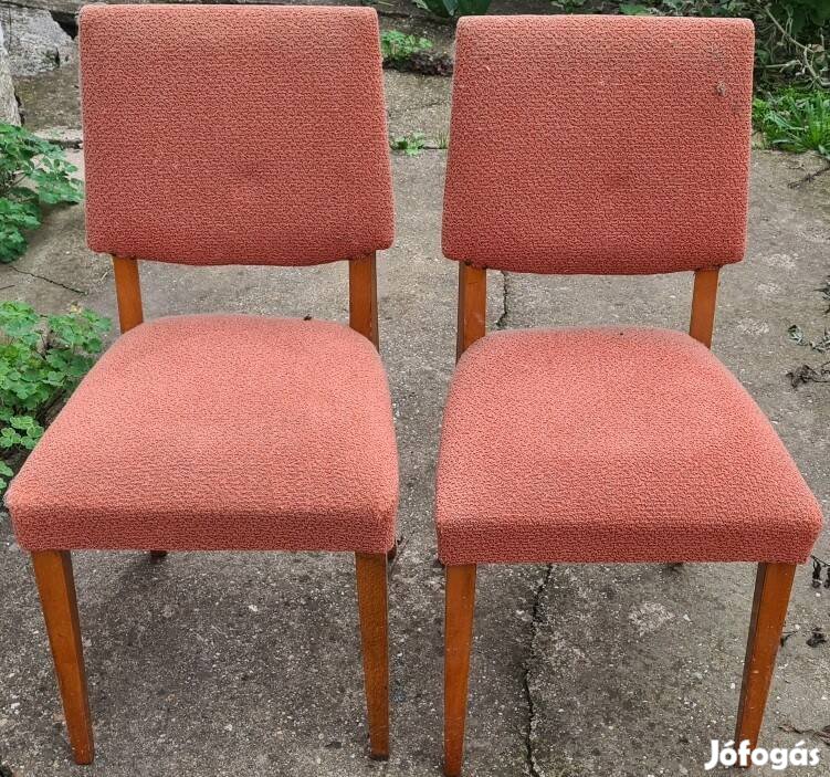 Lazac árnyalatú textil fa szék párban - Alföldi Bútorgyár