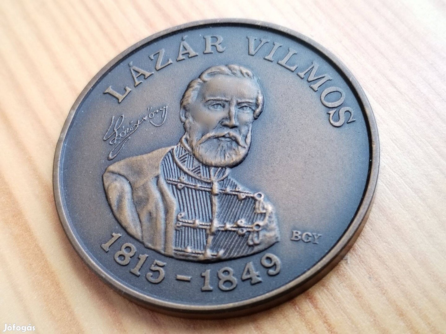 Lázár Vilmos Tábornok Bronz emlékérem