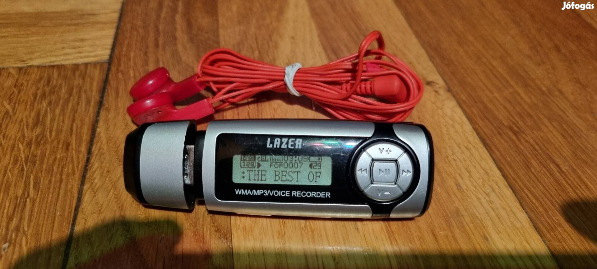 Lazer 1gb-os mp3, WMA lejátszó,  hangrögzítő