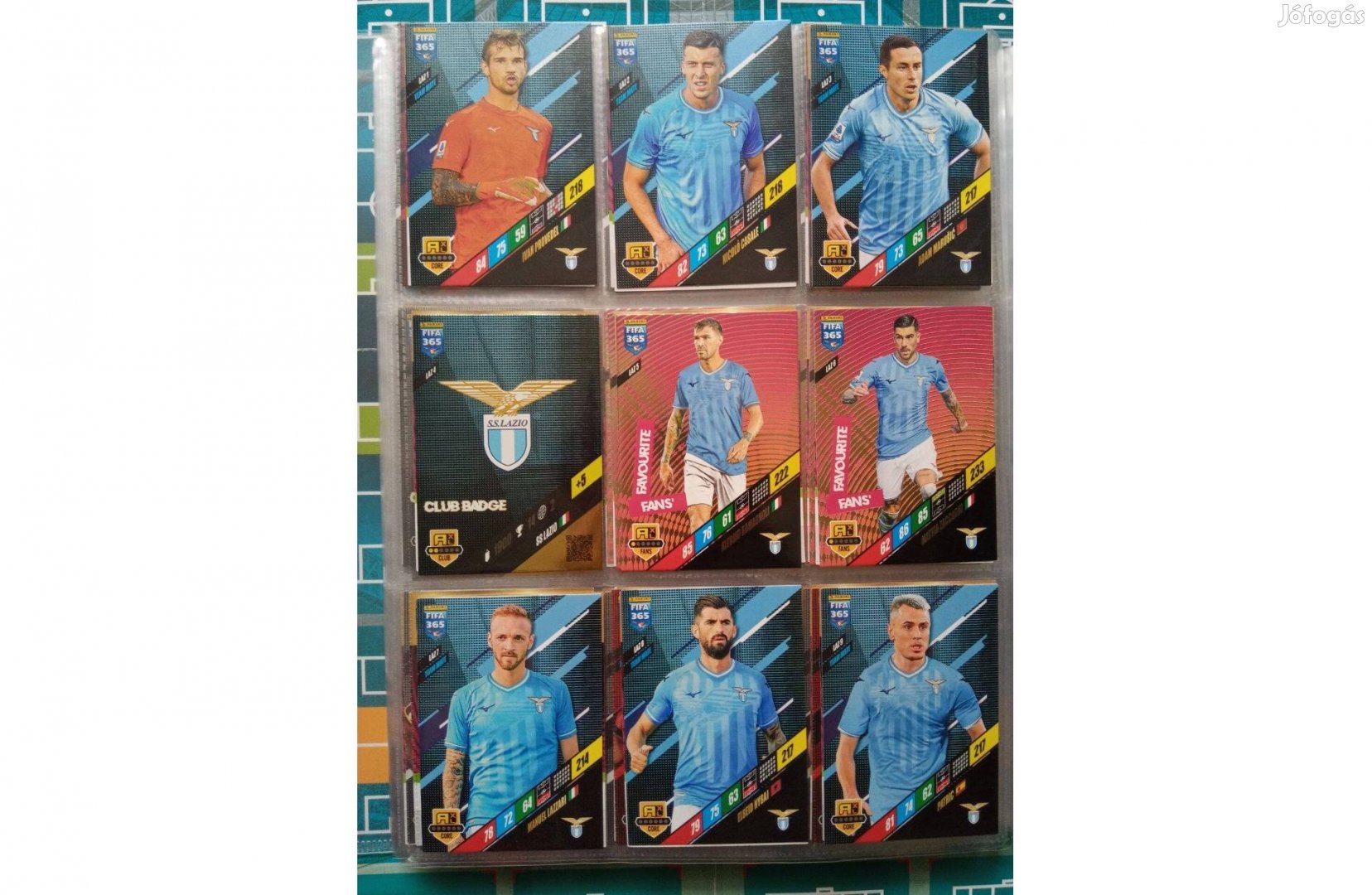 Lazio Teljes sor Panini Fifa 365 2024 focis kártya