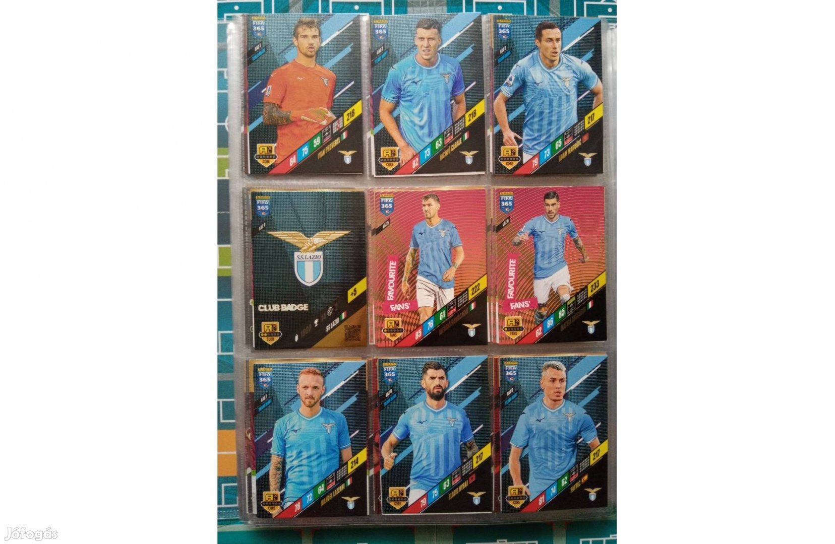 Lazio Teljes sor Panini Fifa 365 2024 kártya