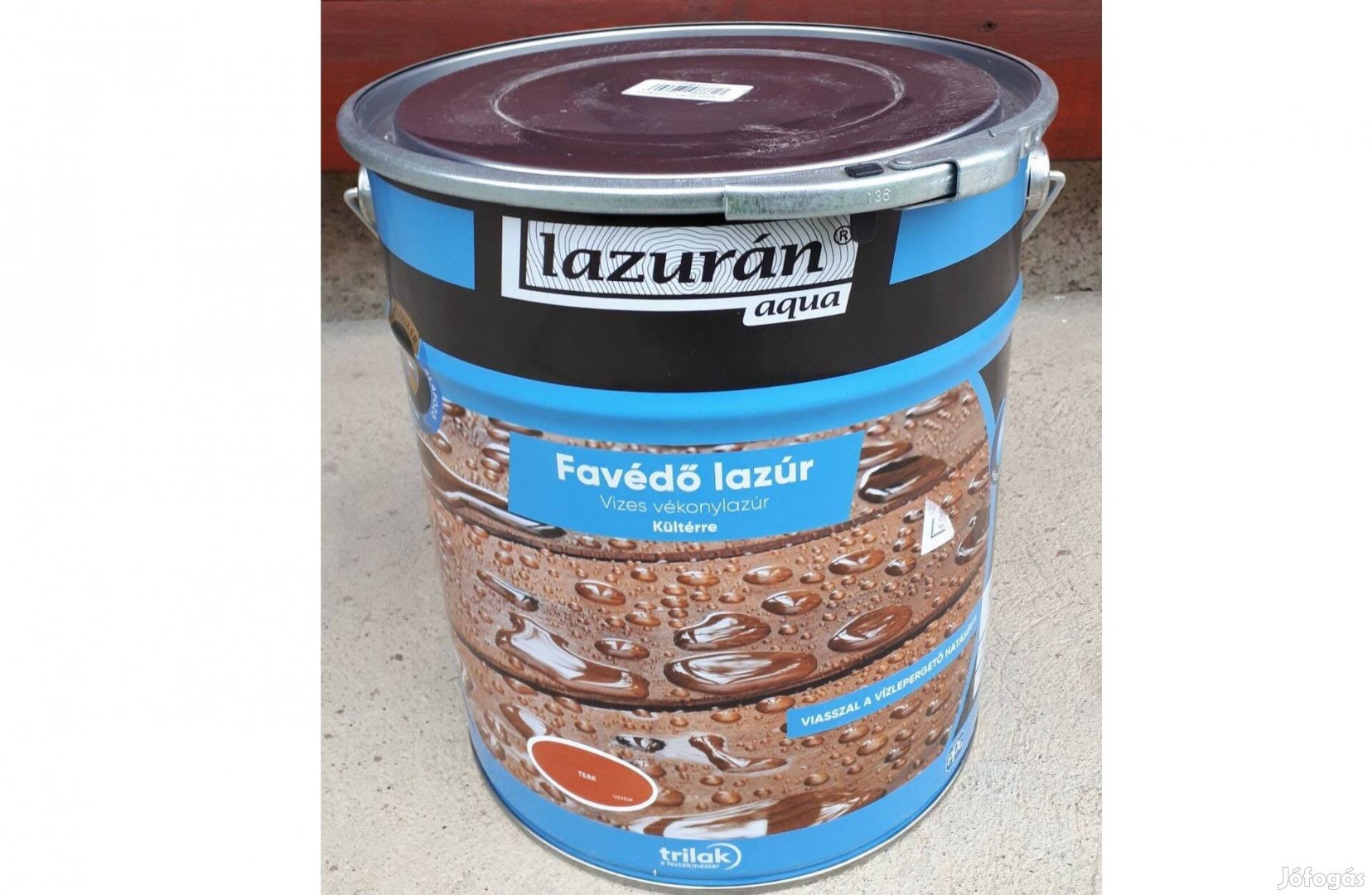 Lazurán aqua favédő vékonylazúr 3in1 teak 9 literes 18 000 Ft