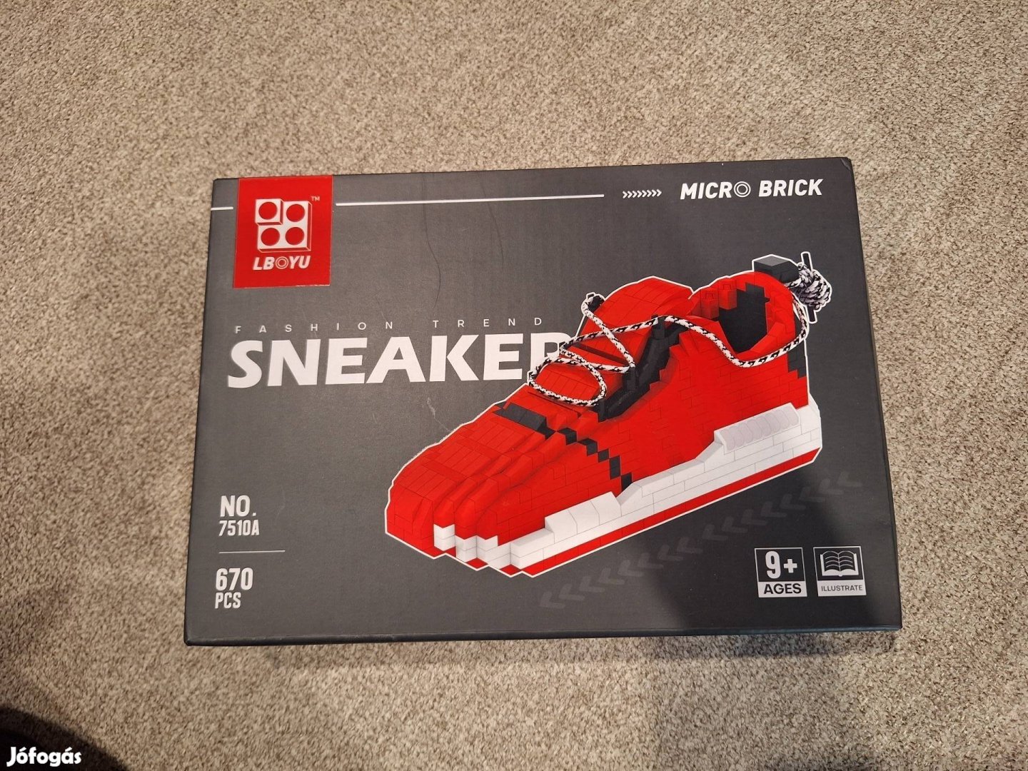 Lboyu micro brick sneaker, lego, építő kocka, 9+