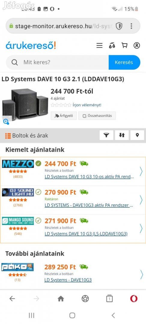 Ld system dave 10g  2.1aktív hangfal profi minőség 