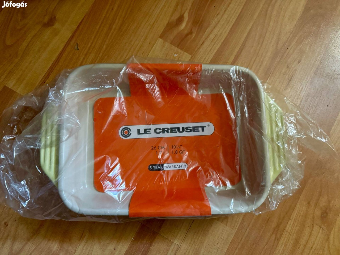 Le creuset francia luxus kerámia sütőtál új sárga