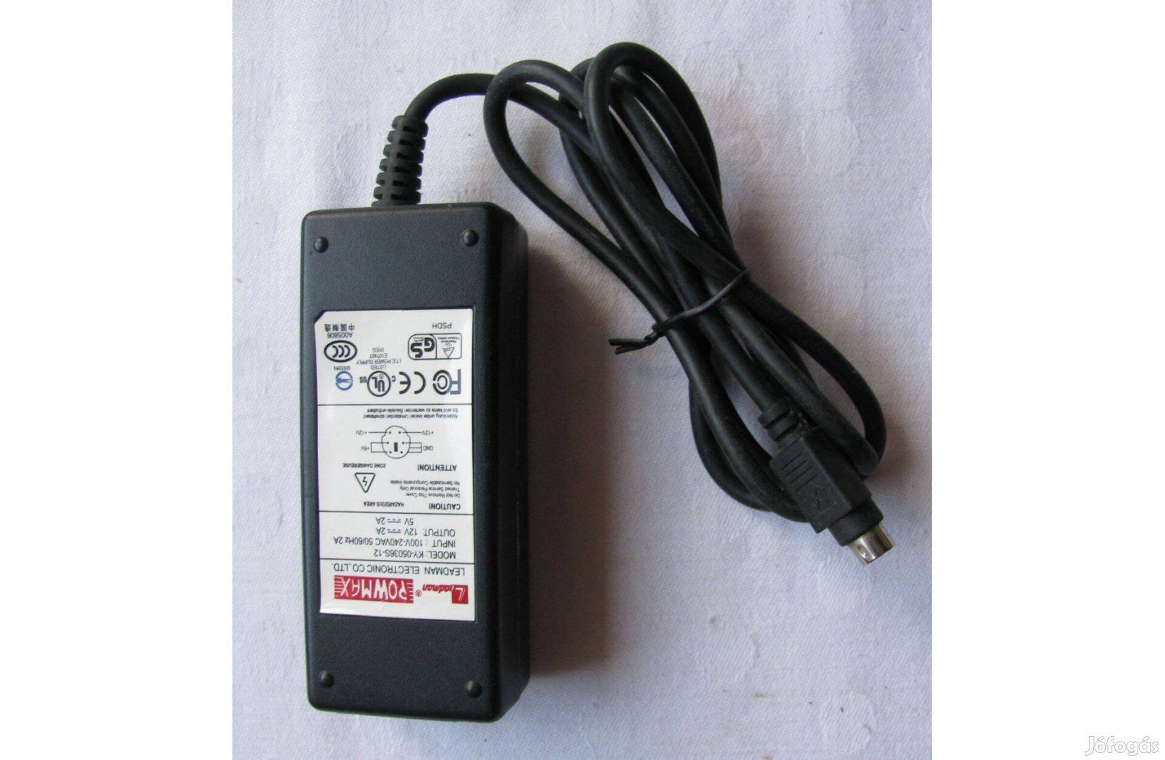 Leadman hálózati tápegység ,5V 2A, 12V 2A leadott feszültség