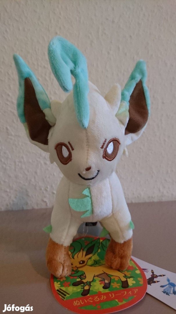 Leafeon pokémon plüss 20 cm Új Készleten számlával Pokemon