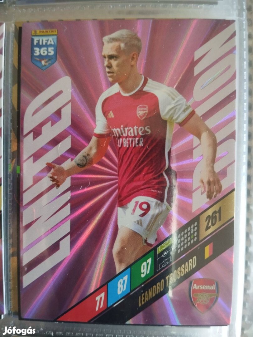 Leandro Trossard (Arsenal) FIFA 365 2024 Limited edition focis kártya