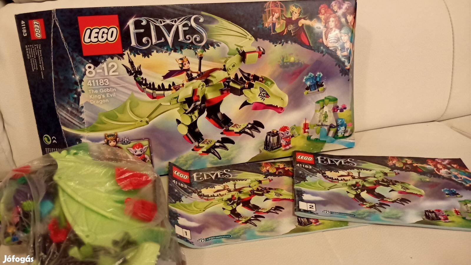 Leárazva! Lego elves 41183 A manókirály gonosz sárkánya (339 elem, Hiá