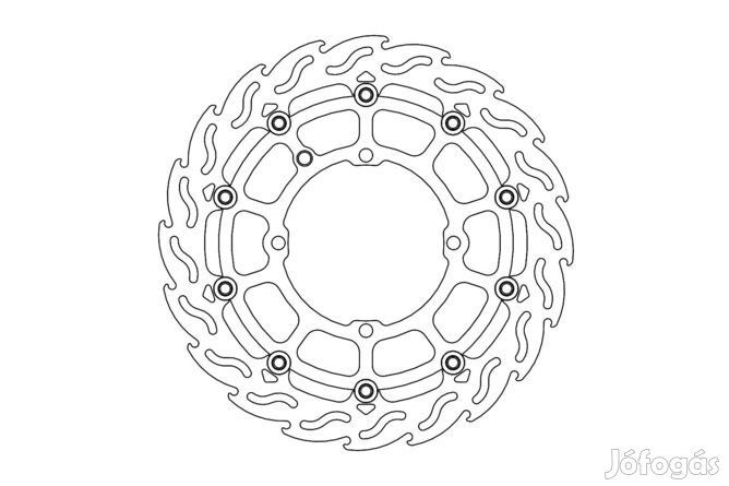 Lebegő féktárcsa Moto Master Supermoto Racing első 320mm Sherco