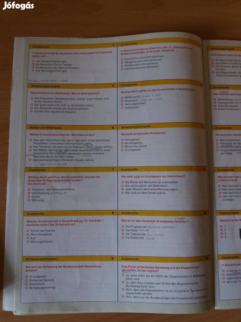 Leben in Deutschland, Der Test, munkavállaláshoz, BW, új