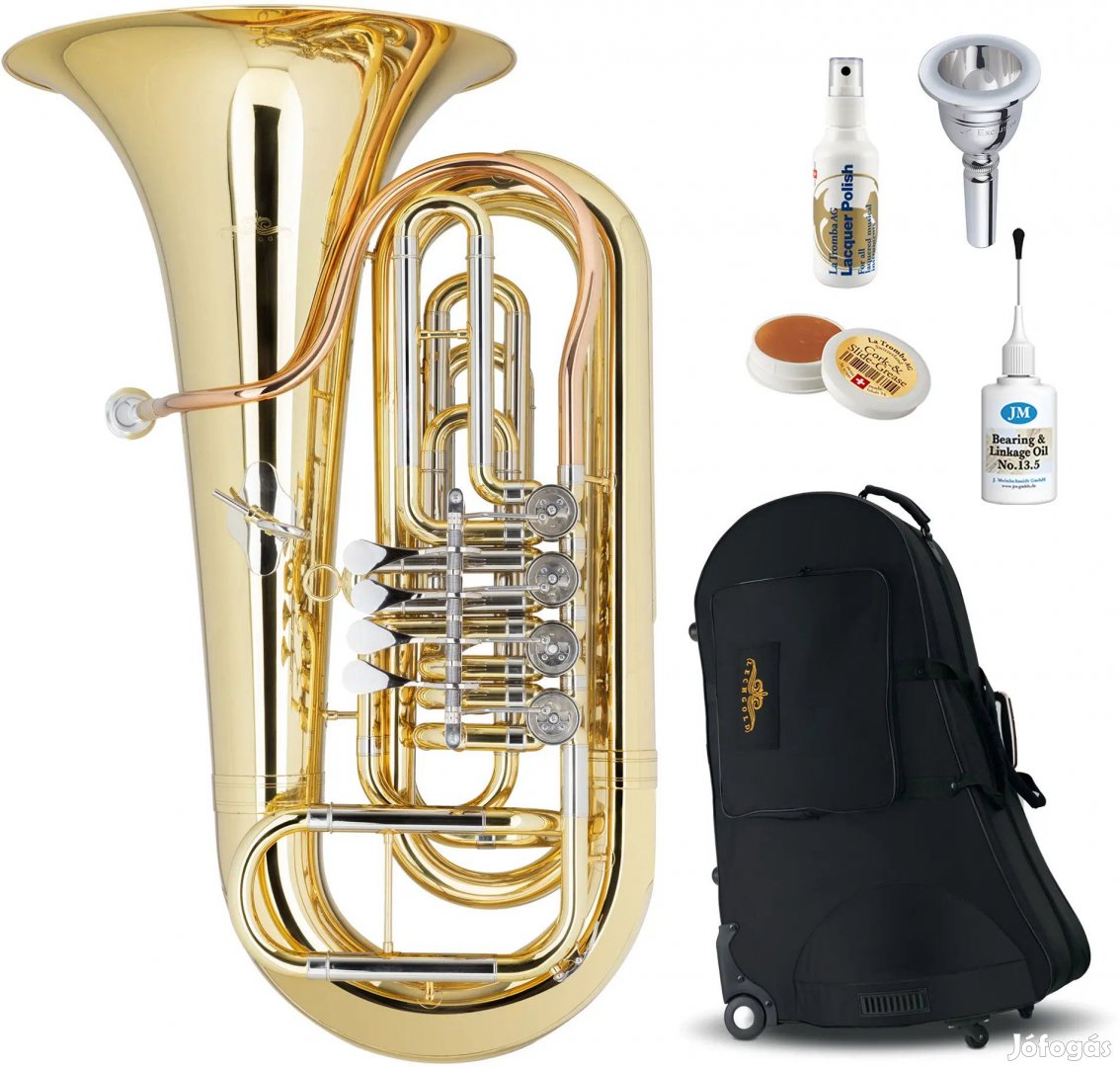 Lechgold BT-13/4L Bb-Tuba Lakkozott Deluxe Készlet