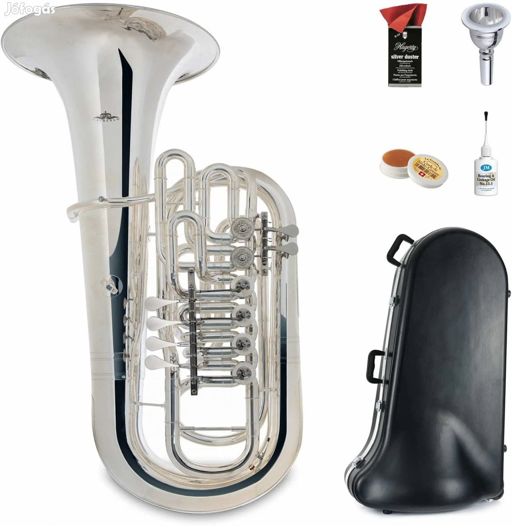 Lechgold FT-15/6S F Tuba Ezüstözött Deluxe Készlet