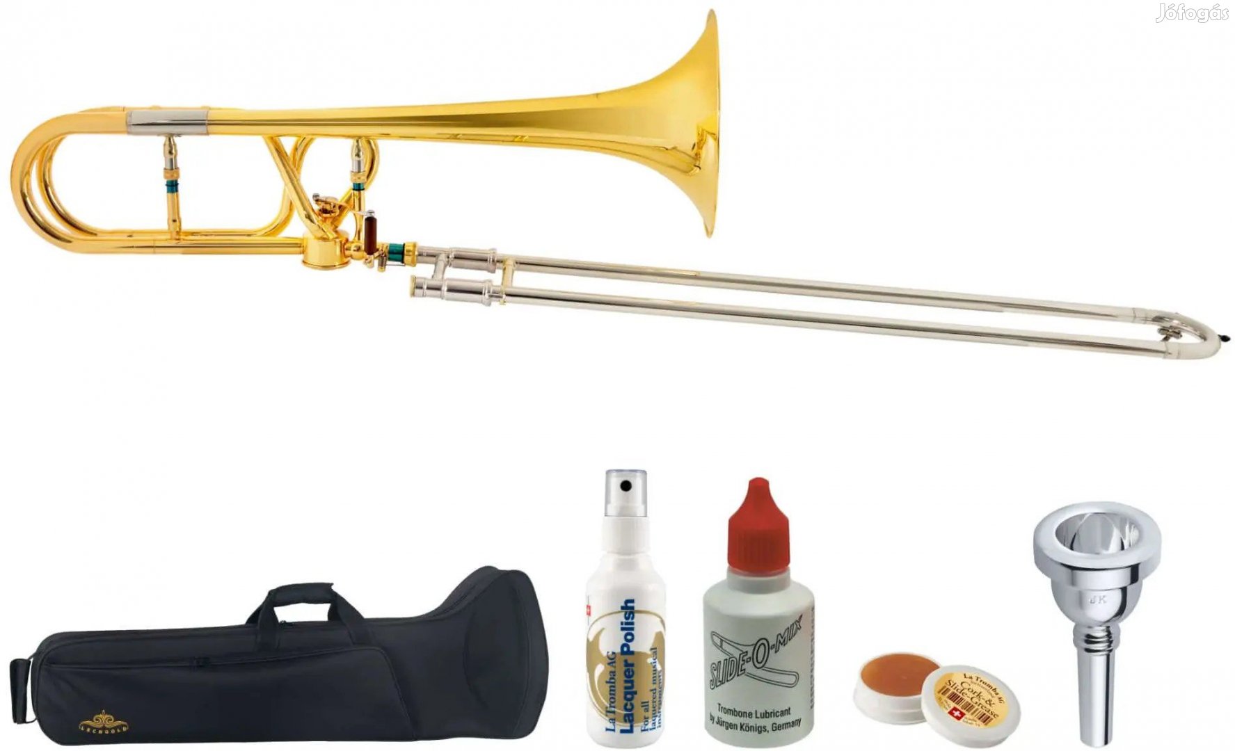 Lechgold QP-18L Réz Tenor Harsona Deluxe Készlet