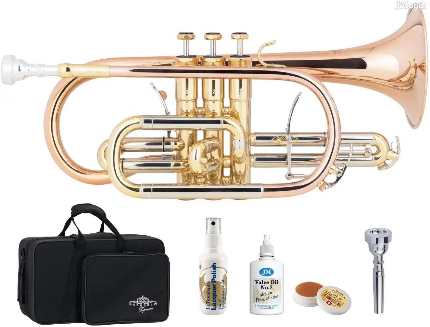 Lechgold Supreme CR-18L Bb Kornett Lakkozott Deluxe Készlet