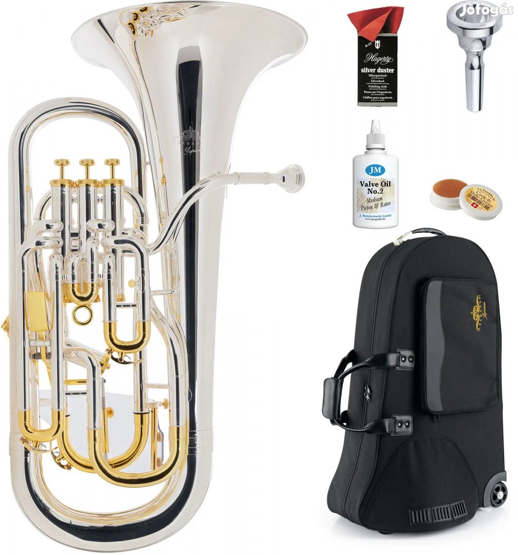 Lechgold Supreme EU-310S Ezüstözött Euphonium Deluxe Készlet
