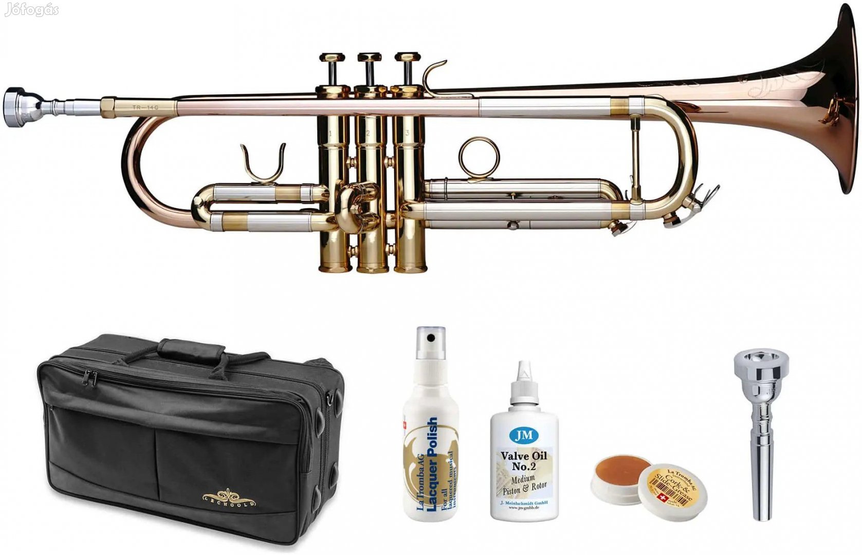 Lechgold TR-14G Bb Trombita Deluxe Készlet