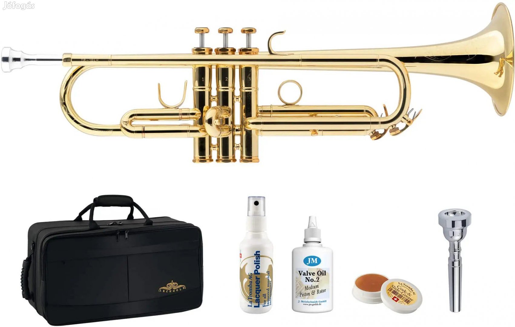 Lechgold TR-18LW Bb Trombita Könnyű Lakkozott Deluxe Készlet