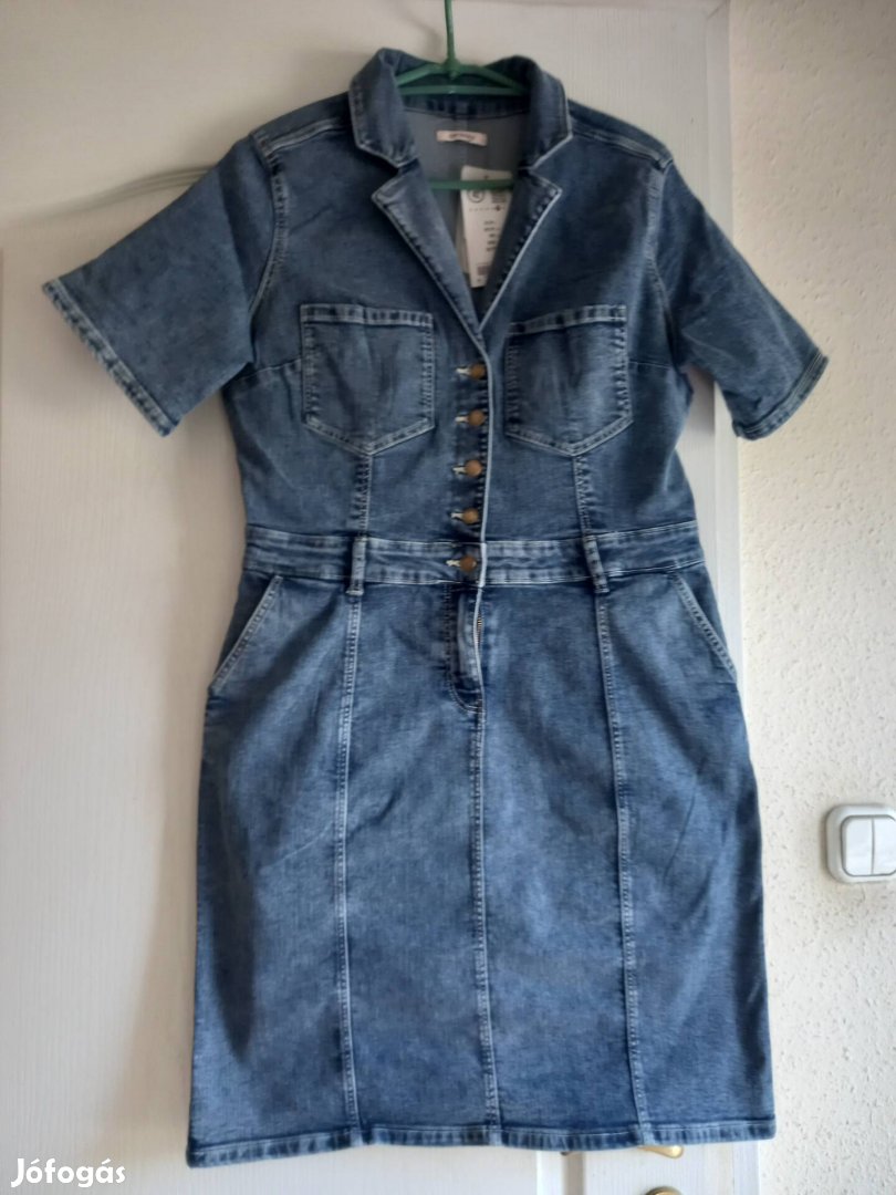 Lecimkézet, újszerű, "Orsay Jeans " csinos farmer ruha. 42-es méretű. 