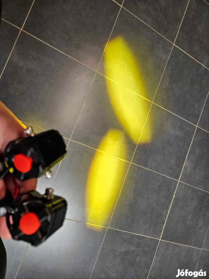 Led lámpa 10W 10-80V fehér, piros, sárga