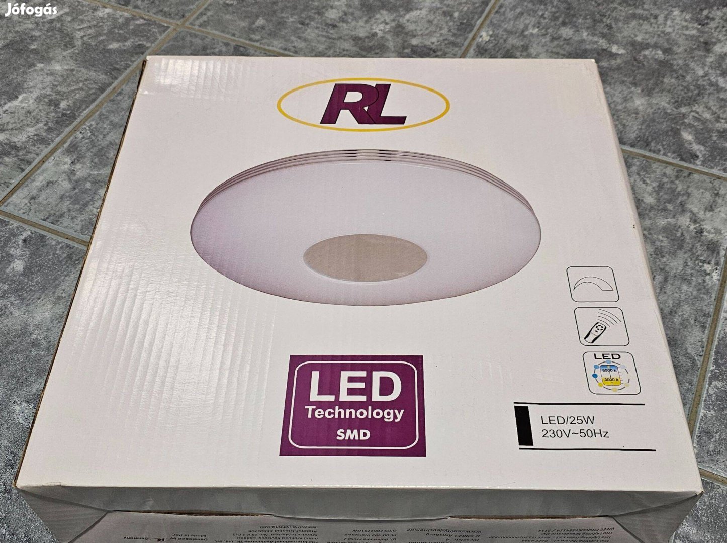 Led mennyezeti lámpa 33cm távirányítható