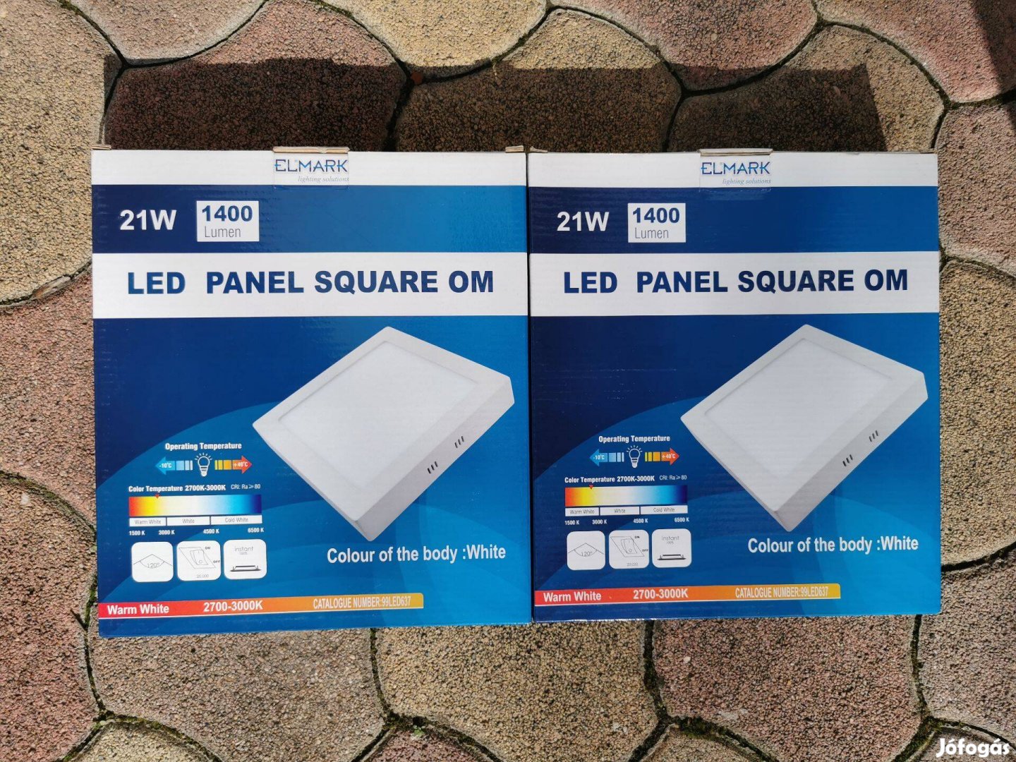 Led panel lámpatest 21w elmark meleg fehér 4 darab (2 új 2 használt)