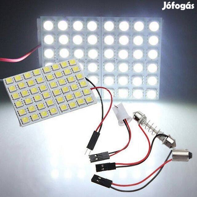 Ledes Autó izzó 48x 5050 LED Panel T10 / Szofita