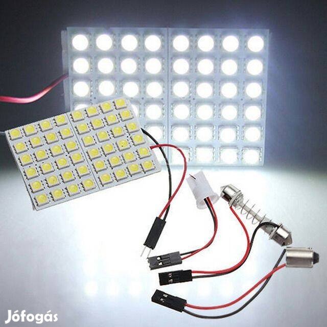 Ledes Autó izzó 48x 5050 LED Panel T10 / Szofita _